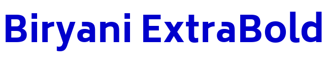 Biryani ExtraBold 字体